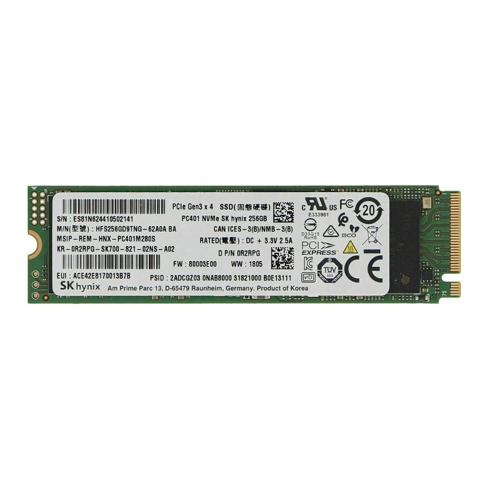 SK Hynix 256GB M. 2 SSD NVMe PCIe Model HFS256GD9MND-5510A BA - OEM